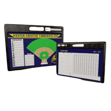 custom baseball softball whiteboard 2 sided